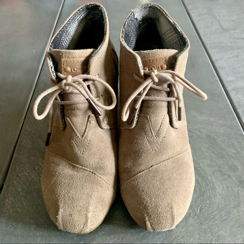 Toms Desert Wedge Bootie